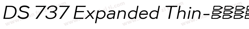 DS 737 Expanded Thin字体转换